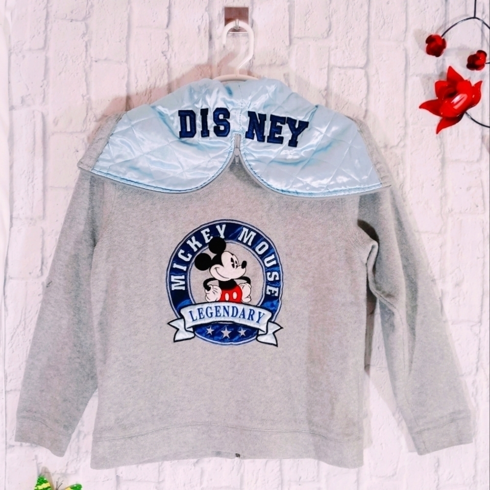 Disney Mickey Mouse Legendary Full Zip Hoodie Sweatshirt Jacket